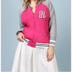 Rebel wilson for Torrid varsity jacket